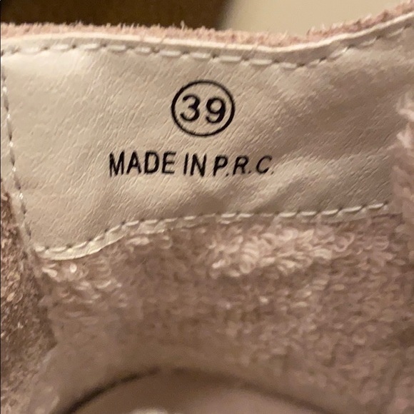 Italian sued high top with fringe boots 39 - Picture 6 of 8